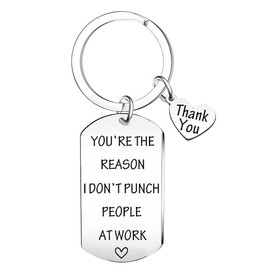 Funny Gifts for Coworker Going Away Leaving Gifts Appreciation Keychain Gifts for Coworker Boss Employee Volunteer Social Worker Goodbye Farewell Gifts Retirement Gift Thank You Gifts for Colleagues