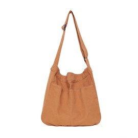 Arkefi Canvas Hobo Bag for Women and Men Canvas Crossbody Shoulder Bag Large Casual Messenger Bags Travel Work Shopping