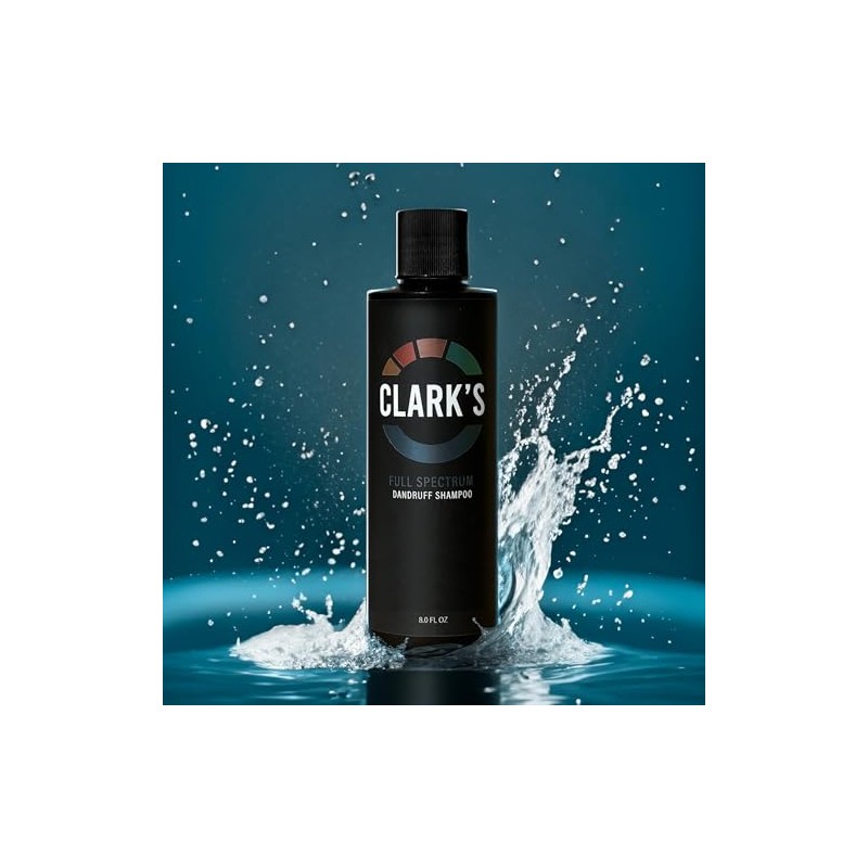 Clark's- Champú anticaspa de espectro completo de CLARK con alquitrán