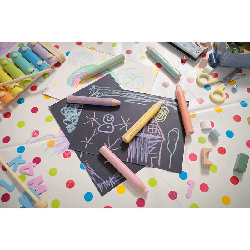 STABILO Multi-talented Pencil woody 3-in-1 - Pack of 3 Pencils