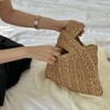 A.WAVE Handmade Straw Knot Bag for Women Summer Handbag Top