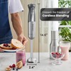 Elite Gourmet EHB1300 Cordless, Rechargeable Hand Blender, Variable Speed Blending