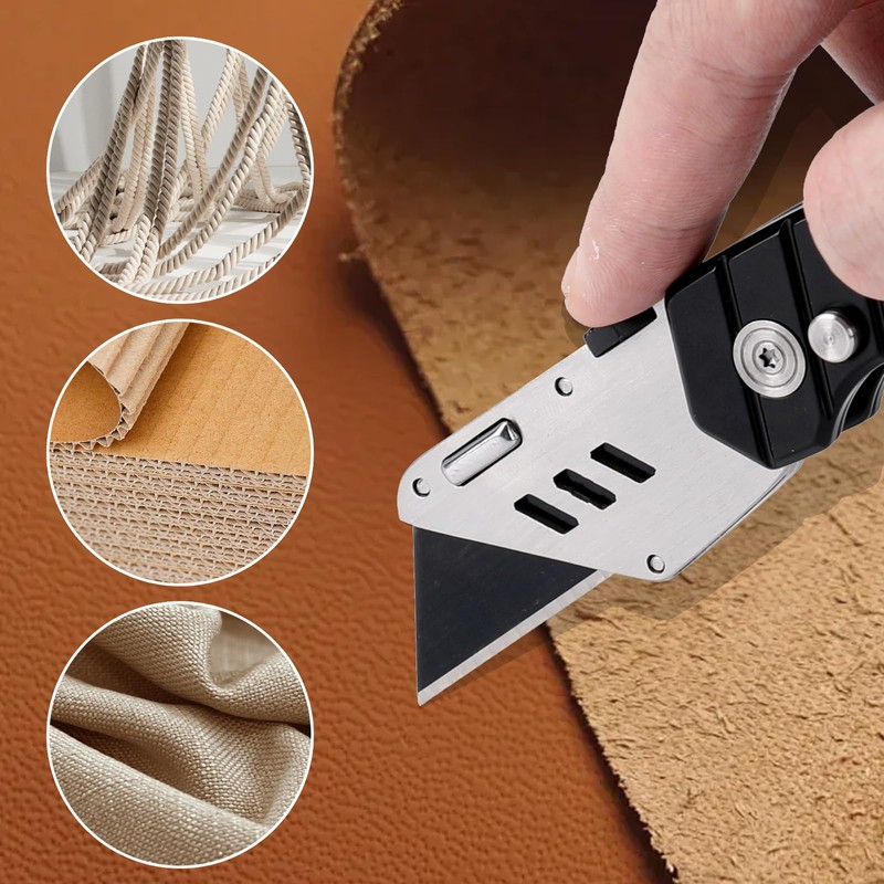 Harita 60 pcs Utility Knife Blades, Blackened SK-2 Razor Blades