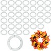 SOUJAP 40 PCS Metal Wreath Frame Ring, 12 Inch Round
