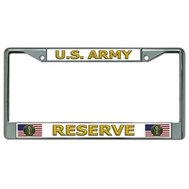 U.S. Army Reserve Chrome License Plate Frame