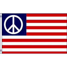 Peace USA (Standard) Flag 3x5ft Poly