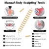 Rope Back Massager, Wooden Massage Roller for Maderoterapia Massage Ball