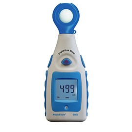 PeakTech Digital Luxmeter, Light Meter, Lighting Meter, Brightness Meter, Measuring Device with Measuring Range from 0-200,000 Lux, Pack of 1, P 5165