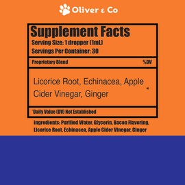 Natural Mange Treatment Dogs - May Help to Reduce Dry, Itchy, Red Skin, & Much More - Mange in Dogs Treatment - Dog Skin & Coat Supplement - Dog Dandruff Treatment - 1 fl oz - Bacon Flavor