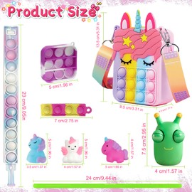 Fidget Girls Toys Pack,Girls Toys for 3 4 5 6 7 8 9 10 11 12 Year Old Sensory Toys for Autism Gifts for Age 3-12 Year Old Girls