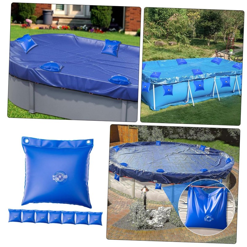 CIYODO 8Pcs Pool Winterizing Kit Durable Pool Cover Bags Multifunctional
