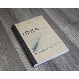 IDEA Journal Lay Flat Sketchbook. Removable Sheet, Journal Style Sketchbook for Pencil, Ink, Marker, Charcoal and Watercolor Paints.(5.5”X8.5”)