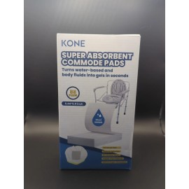 KONE 55 Count Super Absorbent Commode Pads, Disposable Toilet Pads