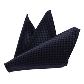 DonDon Men's Pocket Square 21 x 21 cm Dimensionally Stable and Adjustable for Celebrations, Multi-Colour, darkblue