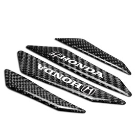 iPick Image for - Honda Logo Black Real Carbon Fiber Universal Auto Door Edge Guard Sticker