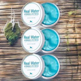 Pretty Eye Area Whitening Eye Area Moisturizing Real Water Hydrogel Eye Patches, 3 Pieces, 60 Pieces / 프레티 눈가 미백 눈가 보습 리얼 워터 하이드로겔 아이패치 3개 60개입