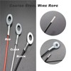 Bytiyar 1/8"(3mm) Wire Diam Galvanized Steel Cable Eyelets Ended Short