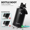 Swigina [2-IN-1 LID] Gallon Insulated Water Bottle with Silicone Boot