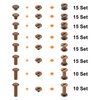 sourcing map 110 Sets Chicago Screw Rivets Metal Phillips Head