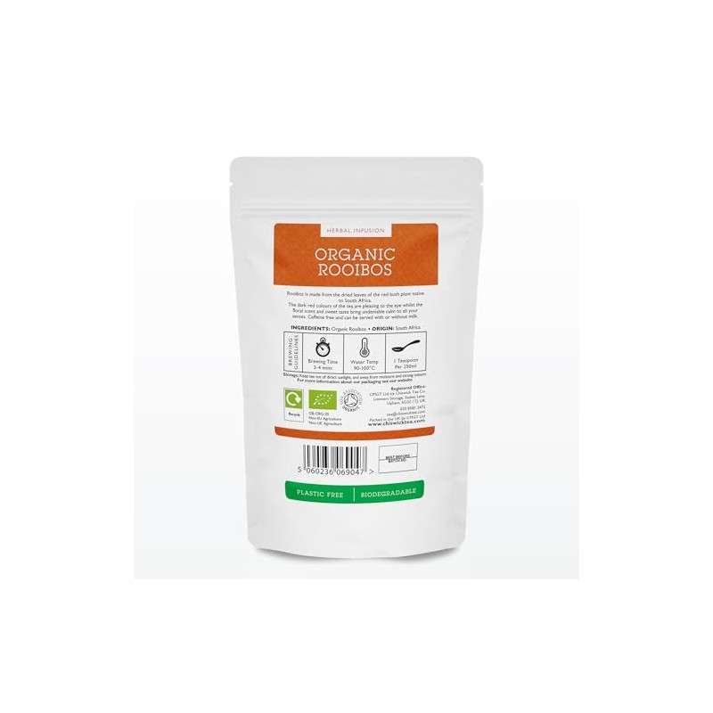 Organic Rooibos (Redbush) Premium Loose Leaf Herbal Tea - Chiswick