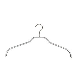MAWA 0321015052 10 x Skinfriedly Wire Coat Hangers Non-Slip Coating 41 cm Silver