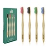 Tooth HaHa Bamboo Toothbrushes, Medium Bristles BPA-Free Bristles Toothbrushes for