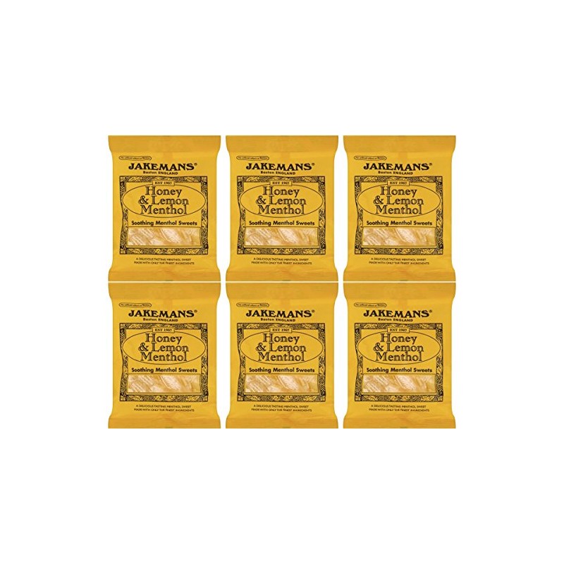 (6 PACK) - Jakemans - Honey & Lemon Bag |
