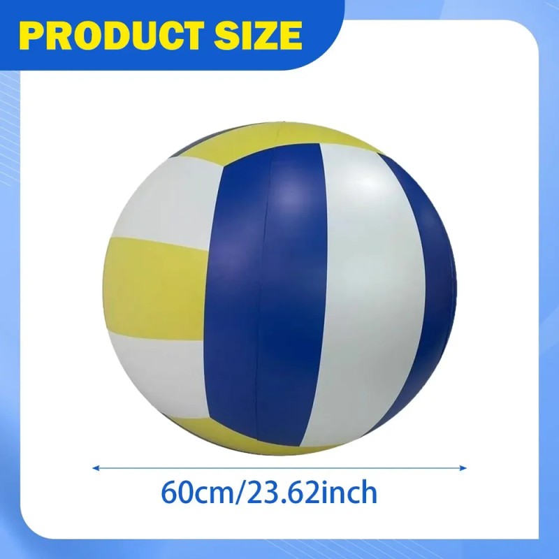 J Pelota De Voleibol Inflable Para Playa, Diámetro 60cm