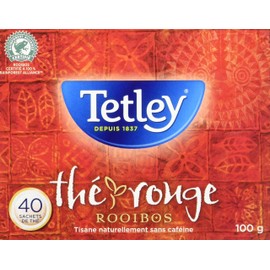 Tetley Rooibos Red Tea - 40 Tea Bags, 100 Grams, Naturally Caffeine Free