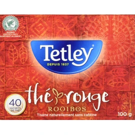 Tetley Rooibos Red Tea - 40 Tea Bags, 100 Grams, Naturally Caffeine Free