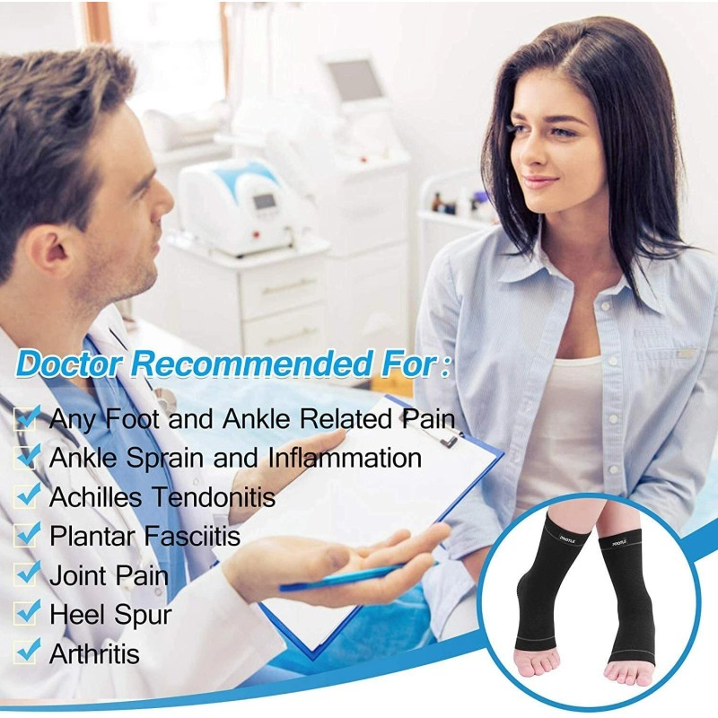 Onedor Protle Foot Socks Soft Ankle Brace Compression Support Sleeve