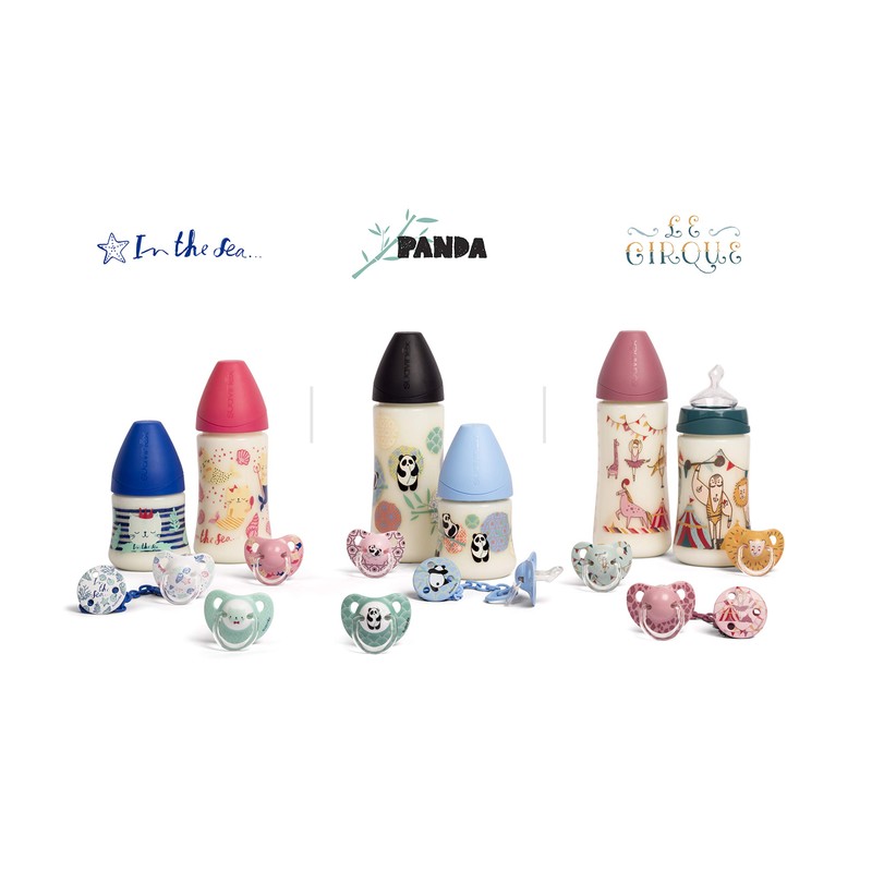 BROCHE SUJETA CHUPON "IN THE SEA" ROJO SUAVINEX