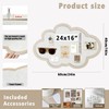LIYAOLI Felt Bulletin Board 16x24 Inch - Cloud-Shaped Polyester Fiber