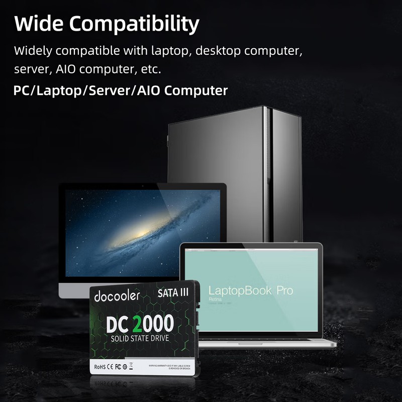 docooler DC2000 1TB 2.5 inch SSD Internal Solid Stable Drive