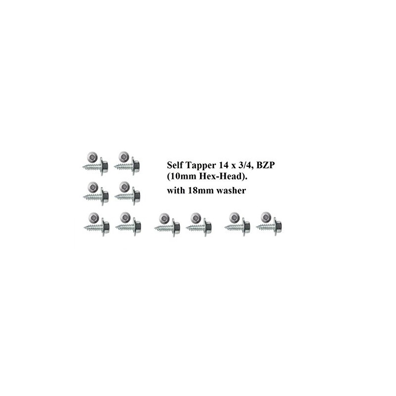 XtremeAuto® 10 X Body Panel Screw: CLIPS/RIVETS/FIXTURES FOR CAR: Bumper,