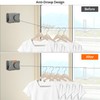 QWORK® Extendable Clothes Line, Wall Mounted Washing Line, 5.1 m