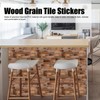 18PCS Wall Stickers Peel and Paste Wood Grain Furniture Refurbishment