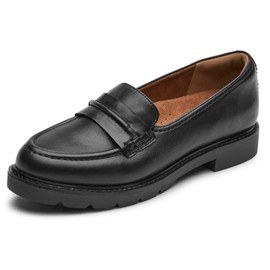 Cobb Hill Women's Janney Loafer, Black Leather, 7.5