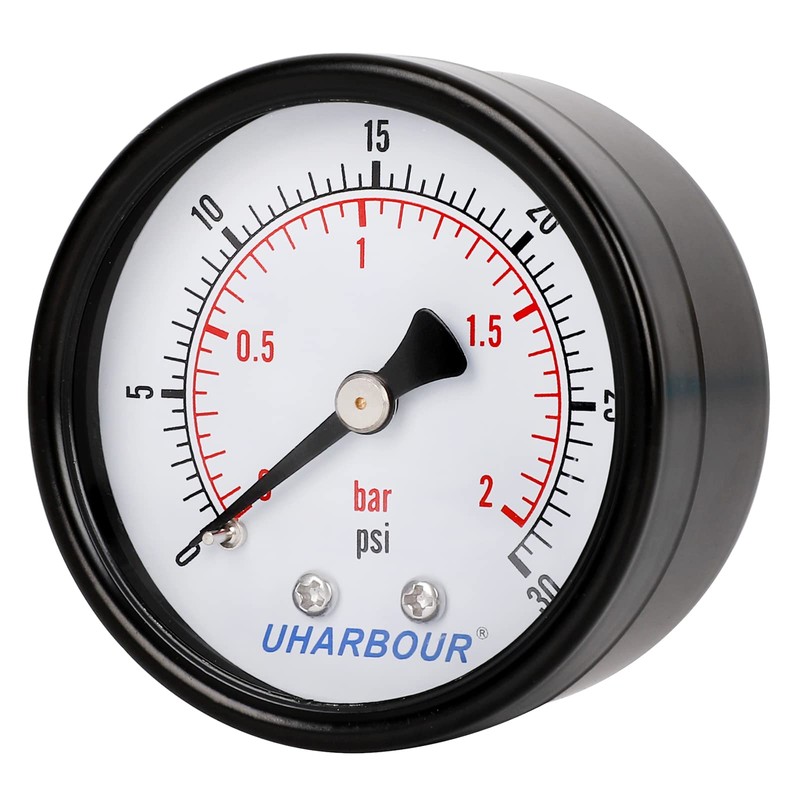 Uharbour Manómetro De Presión De Agua Para Gas Y Agua