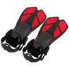 1 Pair Adjustable Swim Fins Soft TPR Open Heel Long