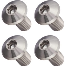 EGWORKS EGWORKS TIBO-S4-01 High Strength 64 Titanium Bolts ULTRA-Ti S-Type for Bottle Cages, Set of 4
