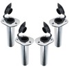 NovelBee 4pcs Boat Fishing Rod Holders,Stainless Steel Fishing Rod Rack