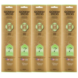 Gonesh Incense Sticks Classic Collection - No. 7 Perfumes of Earthly Wonders 5 Packs (100 Total)
