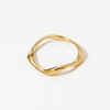 GWAWG Gold Chunky Rings for Women, 14K Gold Plated Ring