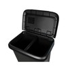 Extra Large 20.4 Gallon Divided Plastic Kitchen Trash Can -