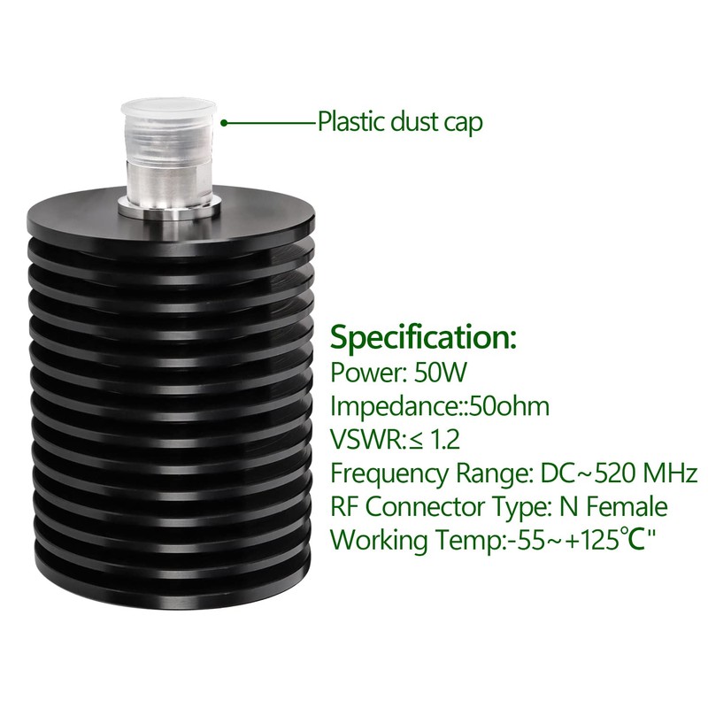 XRDS-RF 50W N Female RF Dummy Load, 50 Ohm Dummy