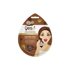 Yes To Coconut Ultra-Hydrating Energizing Coffee Peel-Off Mask For Dry Skin, Coconut and Coffee To Hydrate and Energize Skin, 1-Pack