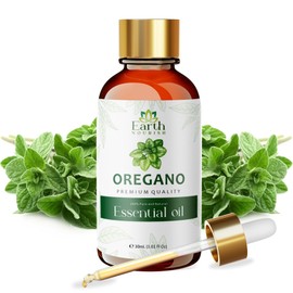 Earth Nourish Oregano Essential Oil - 30ml/1.01fl oz - Pure and Natural for Skin, Face, Massage, Aromatherapy, Diffuser - Premium Grade with Glass Dropper