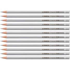 Premium Colouring Pencil - STABILO Original - Box of 12 - Silver