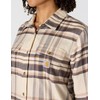 Carhartt Women's Tencel Fiber Series Relaxed Fit Plaid Shirt, Chalk,